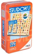 Sudoku de madera en caja de metal