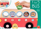 Autob�s de madera. Aprende los n�meros del 1 al 5