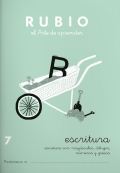 Rubio. El arte de aprender. Escritura 7. Escritura con maysculas, dibujos, nmeros y grecas
