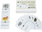 Find the name of animals. Educational material to work with animals and reading a fun