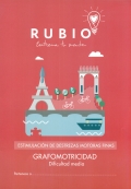 Rubio. Entrena tu mente. Estimulacin destrezas motoras finas. Grafomotricidad. Dificultad media