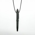 Colgante para masticar bol�grafo liso (gris oscuro)