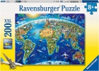 ¡El mundo a la vista! Puzzle 200 piezas XXL