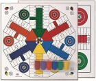 Tablero Parchs - Ludo de madera para 4 y 6 jugadores con accesorios 40 x 40