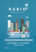 Rubio. Entrena tu mente. Estimulacin de destrezas motoras finas. Escritura y caligrafa. Dificultad media