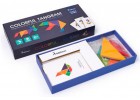 Tangram colorido de madera (Colorful Tangram)