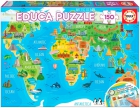 Mapamundi Monumentos Educa puzzle 150 piezas