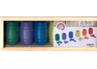 Accesorios parch�s de madera para 6 jugadores