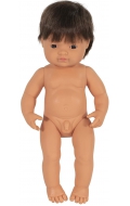 Baby moreno niño con pelo (38cm)
