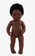 Muñeco bebé afroamericano 38 cm